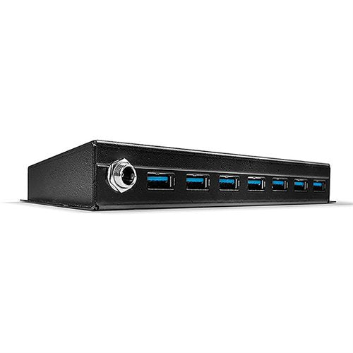 LINDY 7 PORT USB 3.0 METAL HUB BLACK 43128