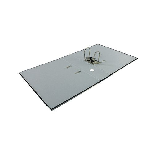 LEITZ 180 LEVER ARCH FILE POLY 80MM FOOLSCAP BLACK (PACK OF