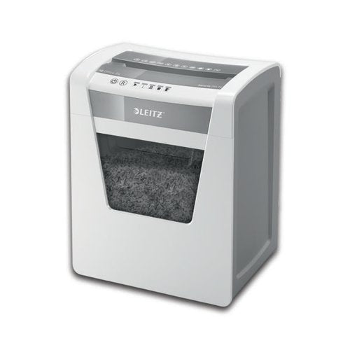 LEITZ IQ OFFICE CROSS-CUT PAPER SHREDDER SECURITY P-4 WHITE