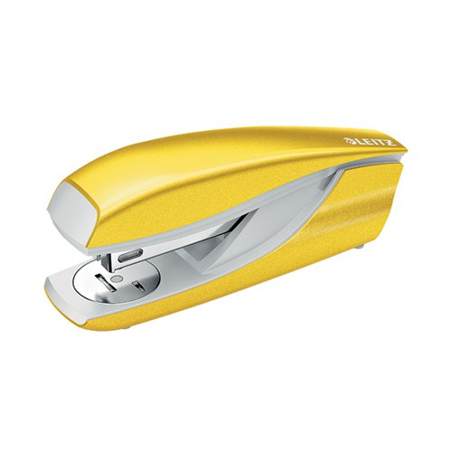 LEITZ NEXXT WOW METAL OFFICE STAPLER 30 SHEETS YELLOW 550210