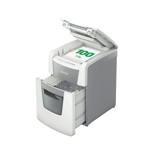 LEITZ IQ AUTOFEED SMALL OFFICE 100 AUTOMATIC CROSS-CUT PAPER