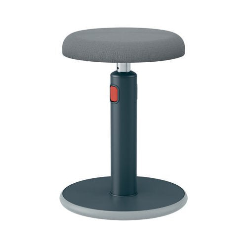 LEITZ ERGO COSY ACTIVE SIT/STAND STOOL 370X370X690MM VELVET GREY 65180089