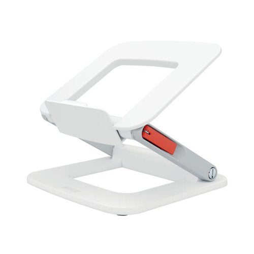 LEITZ ERGO ADJUSTABLE MULTI-ANGLE LAPTOP STAND WHITE 258X45X253MM 64240001