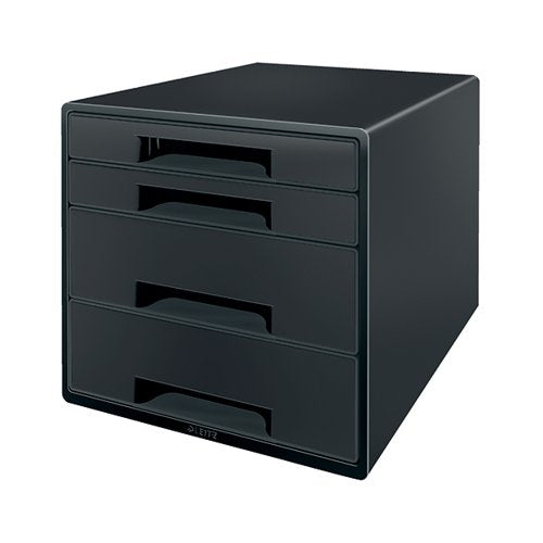 LEITZ RECYCLE 4 DRAWER CABINET BLACK 53720095