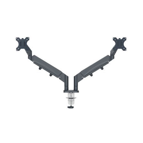 LEITZ ERGO DUAL MONITOR ARM DARK GREY 65370089