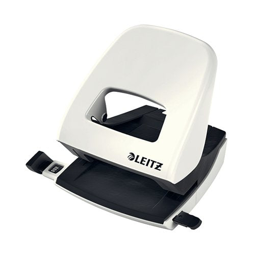 LEITZ NEXXT WOW METAL OFFICE HOLE PUNCH PEARL WHITE 50081001