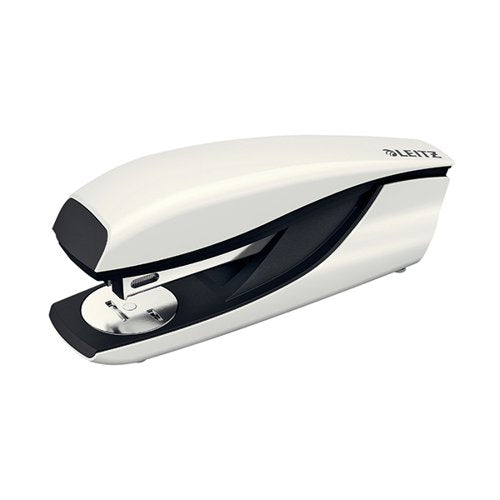 LEITZ NEXXT WOW METAL OFFICE STAPLER 30 SHEETS PEARL WHITE 5