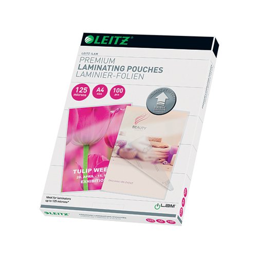 LEITZ ILAM PREMIUM LAMINATING POUCH A4 125 MICRON (PACK OF 1