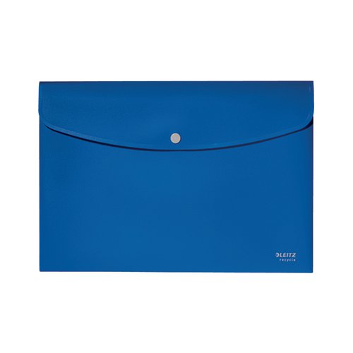 LEITZ RECYCLE DOCUMENT WALLET PLASTIC A4 BLUE (PACK OF 10) 4