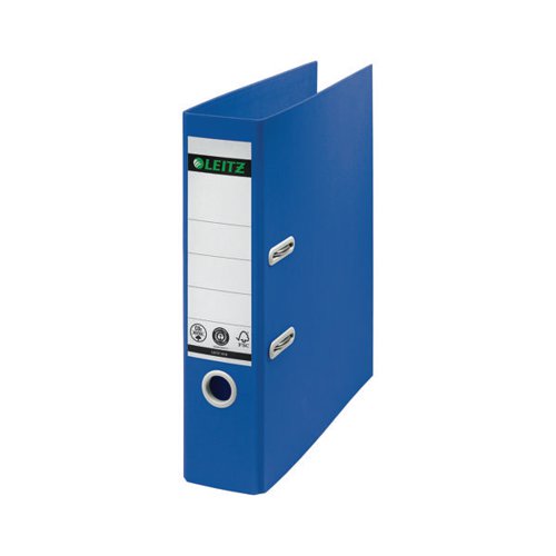 RECYCLE COLOURS LEVER ARCH FILE A4 80MM BLUE (PACK OF 10) 10