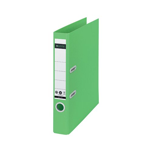 LEITZ RECYCLE LEVER ARCH FILE A4 50MM GREEN (PACK OF 10) 10190055
