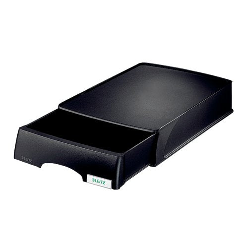 LEITZ + LETTER TRAY WITH DRAWER UNIT BLACK 52060001