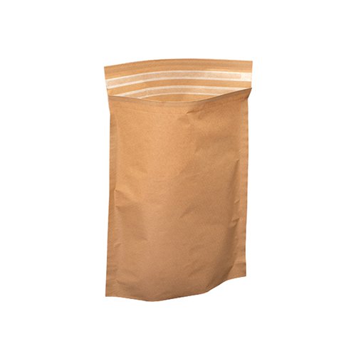 KRAFT MAILING BAG GUSSET 250X360X60MM/90MM LIP (PACK OF 50)