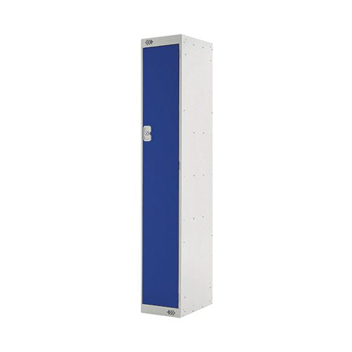SINGLE COMPARTMENT LOCKER 300X300X1800MM BLUE DOOR MC00001