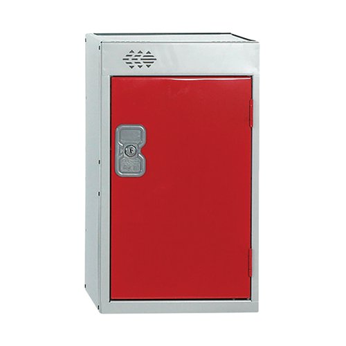 ONE COMPARTMENT QUARTO LOCKER 300X300X511MM RED DOOR MC00077
