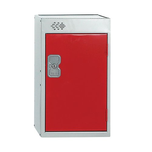 ONE COMPARTMENT QUARTO LOCKER 300X450X511MM RED DOOR MC00083