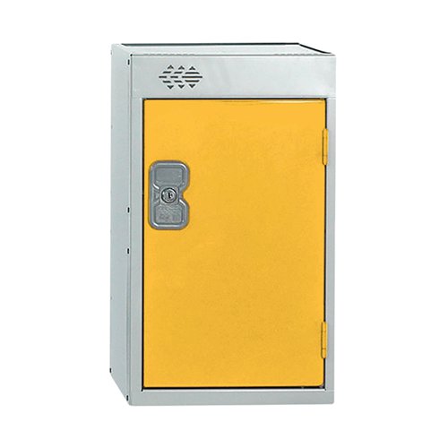 ONE COMPARTMENT QUARTO LOCKER 300X450X511MM YELLOW DOOR MC00