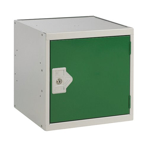 ONE COMPARTMENT CUBE LOCKER 300X300X300MM GREEN DOOR MC00088