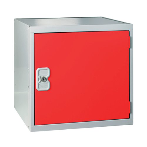 ONE COMPARTMENT CUBE LOCKER 300X300X300MM RED DOOR MC00089