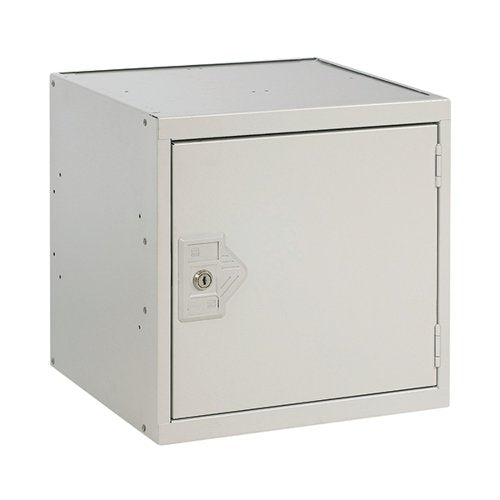 ONE COMPARTMENT CUBE LOCKER 380X380X380MM LIGHT GREY DOOR MC