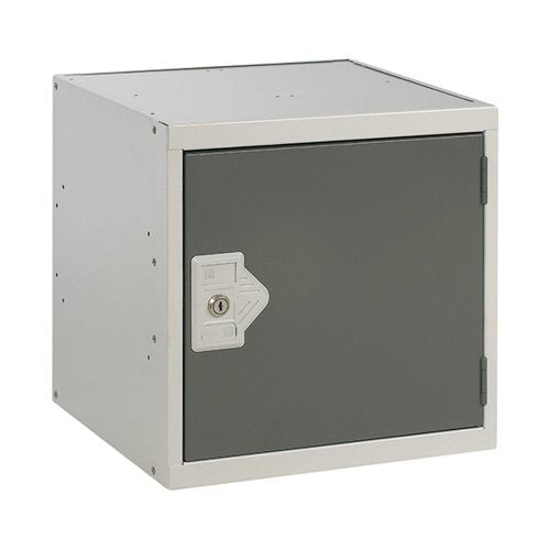 ONE COMPARTMENT CUBE LOCKER 380X380X380MM DARK GREY DOOR MC0