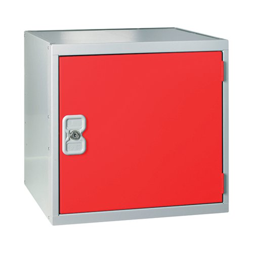 ONE COMPARTMENT CUBE LOCKER 380X380X380MM RED DOOR MC00095