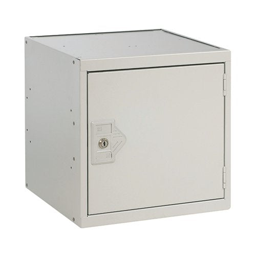 ONE COMPARTMENT CUBE LOCKER 450X450X450MMM LIGHT GREY DOOR M