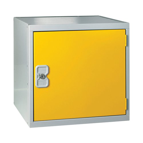 ONE COMPARTMENT CUBE LOCKER 450X450X450MMM YELLOW DOOR MC001