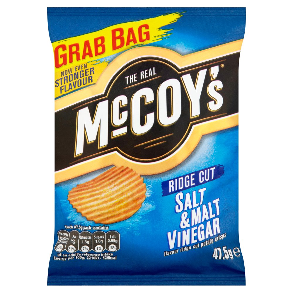 THE REAL McCOY'S RIDGE CUT SALT & MALT VINEGAR x 26