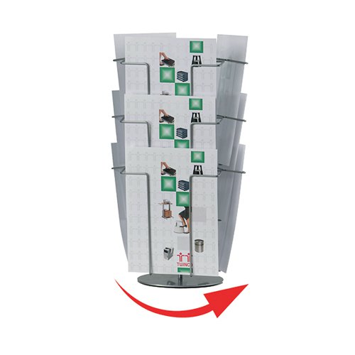 TWINCO A4 9 COMPARTMENT REVOLVING TABLE STAND TW51158