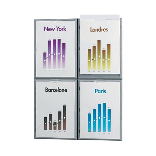 FAST PAPER A4 INFORMATION DISPLAY SILVER 4066X4.35