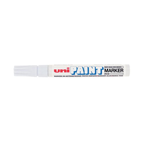 UNIPAINT PX-20 PAINT MARKER MEDIUM BULLET WHITE (12 PACK) 54