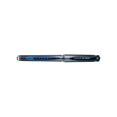 UNI-BALL GEL IMPACT 1.0MM BLUE ROLLERBALL PEN (12 PACK) 9006