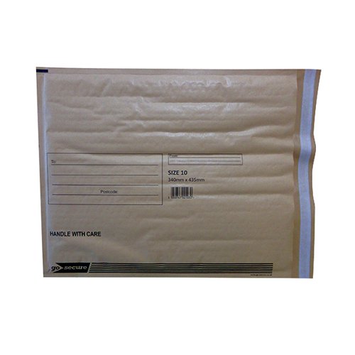 GOSECURE BUBBLE ENVELOPE SIZE 10 INTERNAL DIMENSIONS 340X435
