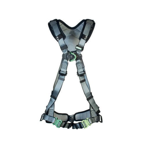 MSA V-FIT BACK CHEST D-RING BAYONET SAFETY HARNESS BLACK STA
