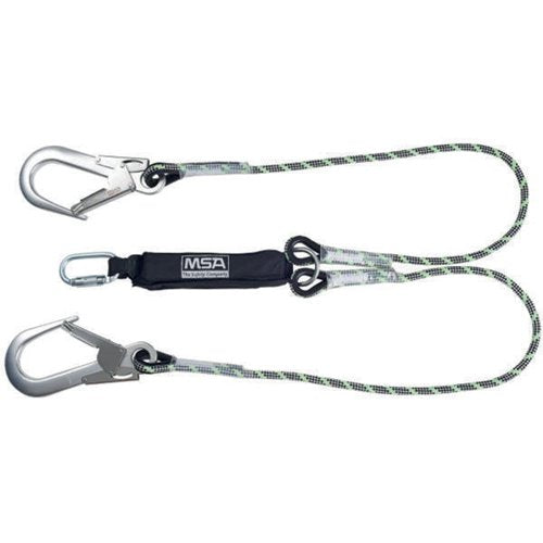 MSA 1.8M KERNMANTEL TWIN LEG ENERGY ABSORBING LANYARD MSA101