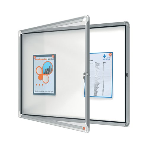 NOBO PREMIUM PLUS MAGNETIC LOCKABLE NOTICE BOARD 8XA4 190255