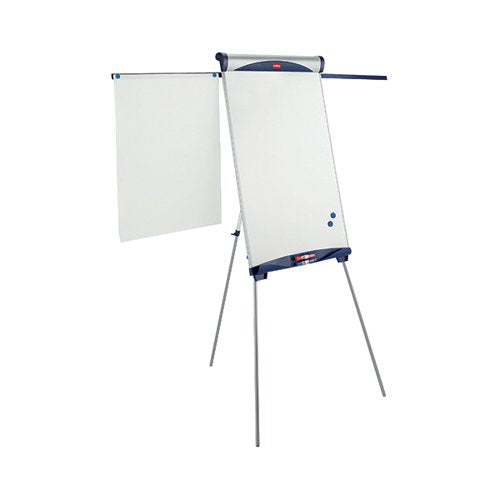 NOBO SHARK FLIPCHART AND DRYWIPE EASEL BLUE/SILVER 1901918