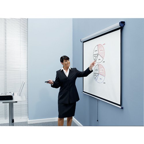 NOBO PROJECTION SCREEN WALL MOUNTED 2000X1513MM 1902393