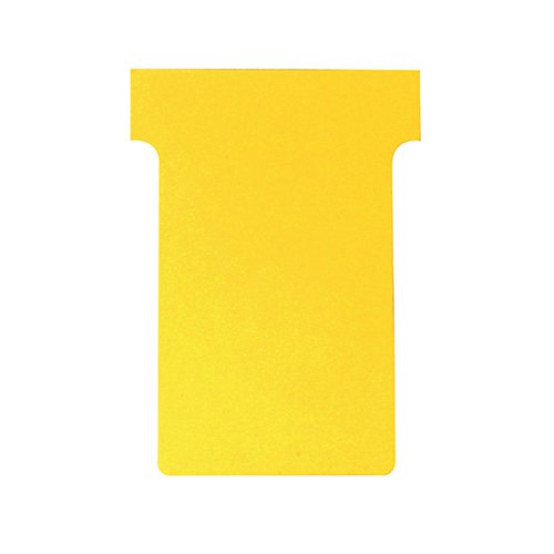 NOBO T-CARD SIZE 2 48 X 85MM YELLOW (100 PACK) 2002004