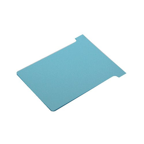 NOBO T-CARD SIZE 2 48 X 85MM LIGHT BLUE (100 PACK) 2002006