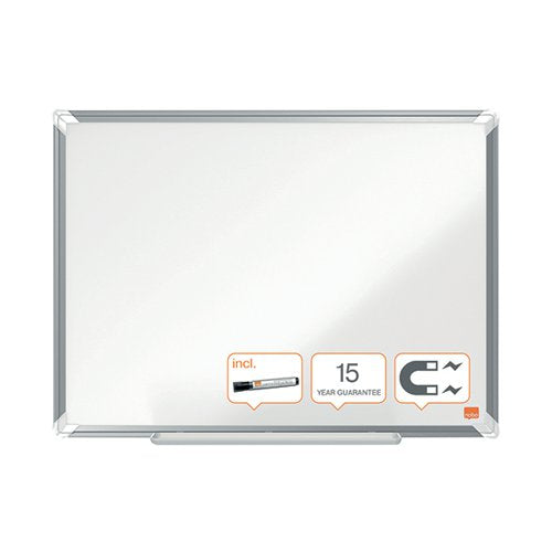 NOBO PREMIUM PLUS STEEL MAGNETIC WHITEBOARD 1200 X 900MM 191