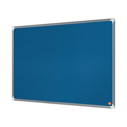 NOBO PREMIUM PLUS FELT NOTICE BOARD 600 X 450MM BLUE 1915187
