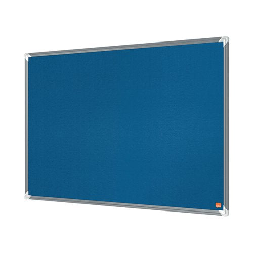 NOBO PREMIUM PLUS FELT NOTICE BOARD 900 X 600MM BLUE 1915188