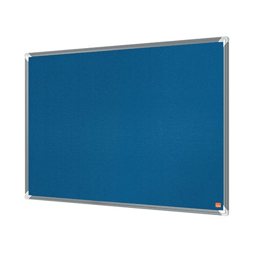 NOBO PREMIUM PLUS FELT NOTICE BOARD 1800 X 1200MM BLUE 19151
