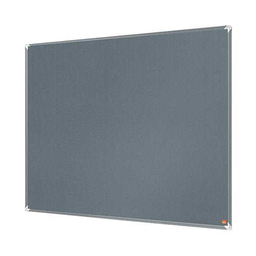 NOBO PREMIUM PLUS FELT NOTICE BOARD 1200 X 900MM GREY 191519