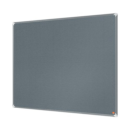 NOBO PREMIUM PLUS FELT NOTICE BOARD 1800 X 1200MM GREY 19151