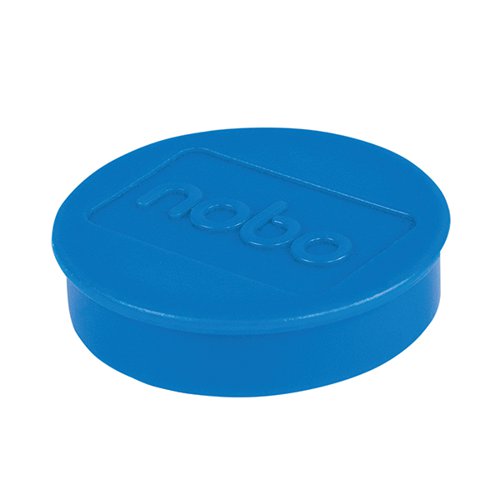 NOBO WHITEBOARD MAGNETS 38MM BLUE (PACK OF 10) 1915313