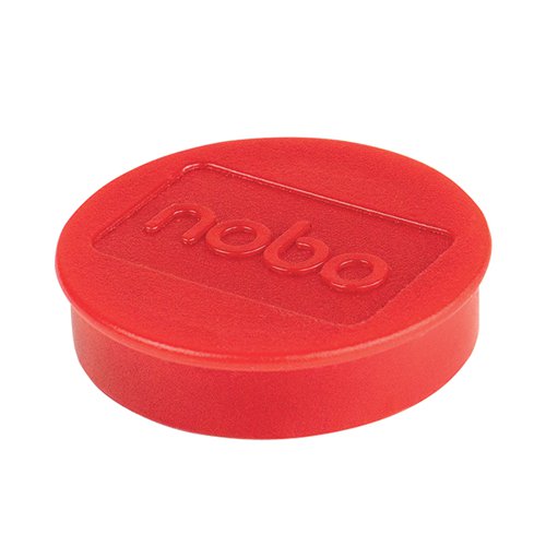 NOBO WHITEBOARD MAGNETS 38MM RED (PACK OF 10) 915314