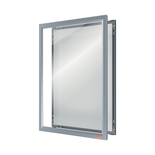 NOBO A4 POSTER FRAME ANODISED CLIP WALL MOUNTABLE SILVER 191
